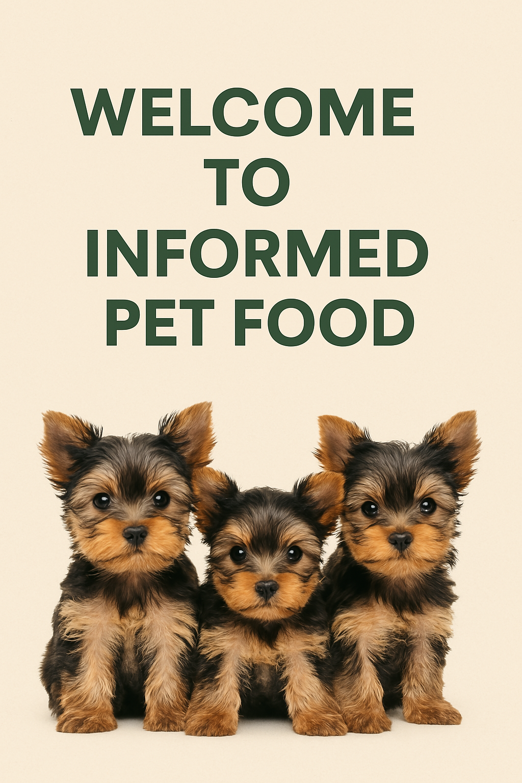 Welcome to Informed Pet Food!